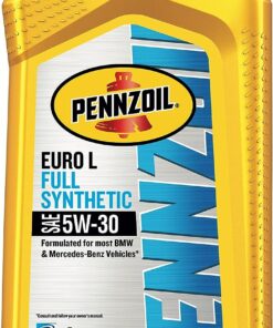 Pennzoil Platinum Euro L Full Synthetic 5W-30 Motor Oil (1-Quart, Case of 6)