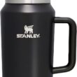 Stanley Quencher H2.0 FlowState Stainless Steel Vacuum Insulated Tumbler with Lid and Straw, Black Glow , 64 oz