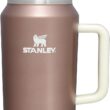 Stanley Quencher H2.0 FlowState Stainless Steel Vacuum Insulated Tumbler with Lid and Straw, Rose Quartz Glow, 64 oz