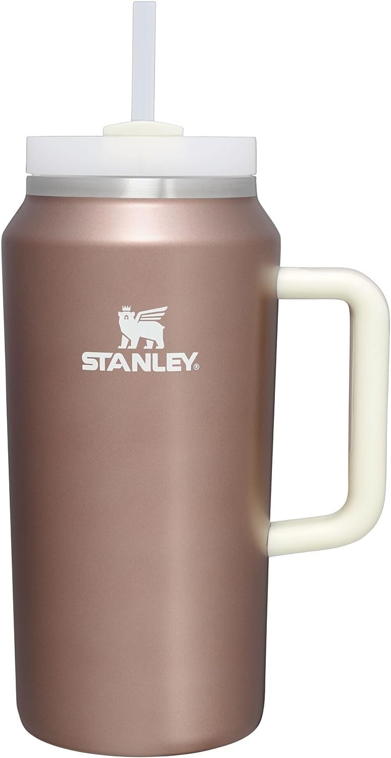 Stanley 40 oz vs 30 oz The Quencher H2.0 FlowState Tumbler with Straw Lid &  Handle NEW 2022 Rose 