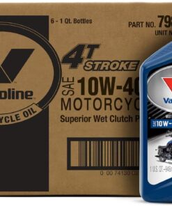 Valvoline 4-Stroke Motorcycle SAE 10W-40 Motor Oil 1 QT, Case of 6