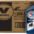 Valvoline 4-Stroke Motorcycle SAE 20W-50 Motor Oil 1 QT, Case of 6