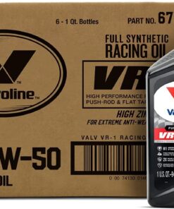 Valvoline VR1 Racing Synthetic SAE 20W-50 Motor Oil 1 QT, Case of 6