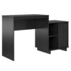 Ameriwood Home Renwick Computer Desk and Cabinet Combo, Black