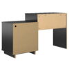 Ameriwood Home Renwick Computer Desk and Cabinet Combo, Black