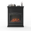 Ameriwood Home Lavina Electric Fireplace, Black