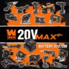 WEN 20691BT 20-Volt Max 6.5 in. Cordless Brushless Plunge Cut Variable Speed Track Saw (Tool Only - Batteries Not Included)