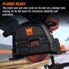 WEN 20691BT 20-Volt Max 6.5 in. Cordless Brushless Plunge Cut Variable Speed Track Saw (Tool Only - Batteries Not Included)