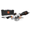 WEN 3625 5 Amp 4-1/2 in. Beveling Compact Circular Saw with Laser and Carrying Case