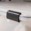 IRIS 2Pack 62qt WEATHERPRO Airtight Plastic Storage Bin with Lid and Seal and Secure Latching Buckles