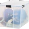 IRIS USA 156qt WEATHERPRO Airtight Plastic Storage Bin with Lid and Seal and Secure Latching Buckles