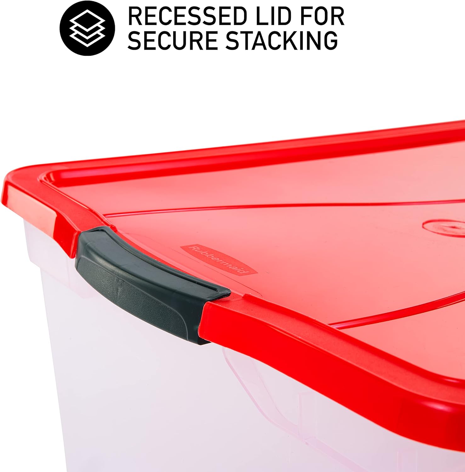 Rubbermaid Cleverstore 71 qt. Latching Plastic Storage Container