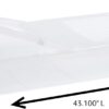 Rubbermaid Under the Bed Wheeled Storage Box, 68 Qt, Pack of 2, Plastic Containers with Dual-Hinged Lids and Sturdy Wheels, Visible Organization for Tight Spaces