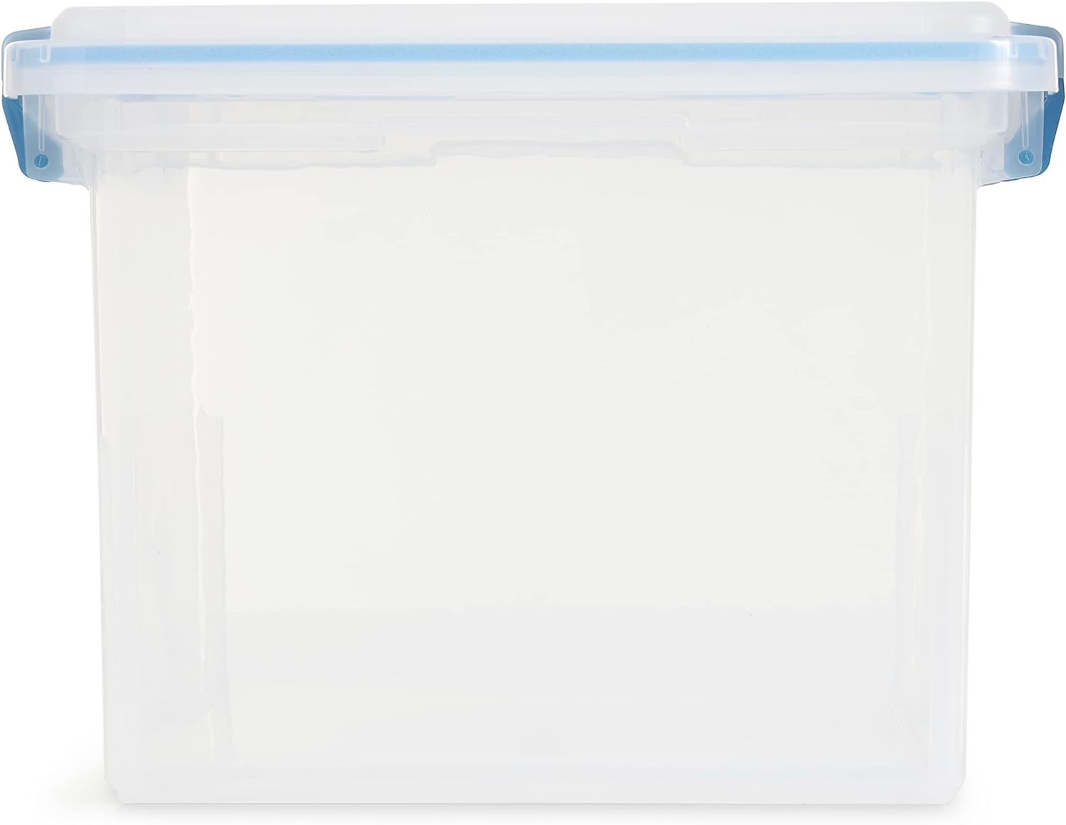 https://discounttoday.net/wp-content/uploads/2023/10/Sterilite-32-Quart-Stackable-Clear-Plastic-Storage-Tote-Container-with-Blue-Gasket-Latching-Lid-for-Home-and-Office-Organization-Clear-12-Pack-3.jpg