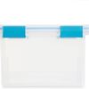 Sterilite Large 32 Quart Multipurpose Clear Plastic Storage Container Tote with Latching Lid for Home and Office Organization, (8 Pack)