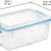 Sterilite Multipurpose 12 Quart Plastic Storage Container Tote Box with Secure Gasket Sealed Latching Lids for Home and Office Organization, (6 Pack) Sterilite Multipurpose 12 Quart Plastic Storage Container Tote Box with Secure Gasket Sealed Latching Lids for Home and Office Organization, (6 Pack)