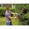 BLACK+DECKER BEHTS300 20 in. 3.8 AMP Corded Dual Action Electric Hedge Trimmer with Saw Blade Tip