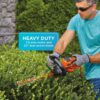 BLACK+DECKER BEHTS300 20 in. 3.8 AMP Corded Dual Action Electric Hedge Trimmer with Saw Blade Tip