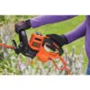 BLACK+DECKER BEHTS300 20 in. 3.8 AMP Corded Dual Action Electric Hedge Trimmer with Saw Blade Tip