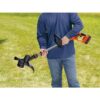 BLACK+DECKER LST136B 40V MAX Cordless Battery Powered 2-in-1 String Trimmer & Lawn Edger (Tool Only)