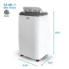 BLACK+DECKER BPP10WTB 14,000 BTU 10,000 BTU (SACC, CEC) Portable Air Conditioner with Double Motor Dehumidifier and Remote, White BLACK+DECKER BPP10WTB 14,000 BTU 10,000 BTU (SACC, CEC) Portable Air Conditioner with Double Motor Dehumidifier and Remote, White