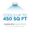 BLACK+DECKER BPP10WTB 14,000 BTU 10,000 BTU (SACC, CEC) Portable Air Conditioner with Double Motor Dehumidifier and Remote, White BLACK+DECKER BPP10WTB 14,000 BTU 10,000 BTU (SACC, CEC) Portable Air Conditioner with Double Motor Dehumidifier and Remote, White