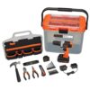 BLACK+DECKER BCKSB29C1 20V MAX Lithium-Ion Cordless Drill Kit with 1.5Ah Battery, Charger, 28 Piece Home Project Kit, and Translucent Tool Box