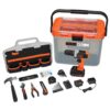 BLACK+DECKER BCKSB62C1 20V MAX Lithium-Ion Drill with Hand Tool and Accessory Home Project Kit (64 Piece)