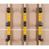 DEWALT DXSTACLR 12 in. x 36 in. Steel Cantilever Storage Rack System in Black/Yellow (3-Pack)