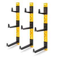 DEWALT DXSTACLR 12 in. x 36 in. Steel Cantilever Storage Rack System in Black/Yellow (3-Pack)