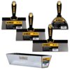DEWALT DXTT-3-174 Stainless Steel Taping Knife and 14 in. Pan Set with Soft Grip Handles