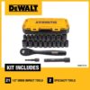DEWALT DWMT74739 1/2 in. Drive Metric Socket Set with Ratchet (23-Piece) DEWALT DWMT74739 1/2 in. Drive Metric Socket Set with Ratchet (23-Piece)