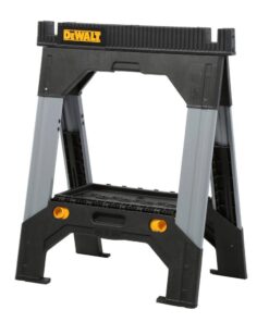 DEWALT DWST11031 33 in. H Metal Folding Sawhorse with Adjustable Legs