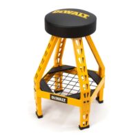 DEWALT DXSTFH030 32 in. H x 17 in. W x 17 in. D Swivel Shop Stool with Shelf