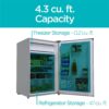 BLACK+DECKER BCRK43V 4.3 cu. ft. Mini Refrigerator With Freezer in Stainless Steel Look