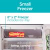 BLACK+DECKER BCRK43V 4.3 cu. ft. Mini Refrigerator With Freezer in Stainless Steel Look