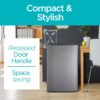 BLACK+DECKER BCRK43V 4.3 cu. ft. Mini Refrigerator With Freezer in Stainless Steel Look