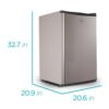 BLACK+DECKER BCRK43V 4.3 cu. ft. Mini Refrigerator With Freezer in Stainless Steel Look