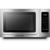 BLACK+DECKER EM036AB14 1.4 cu. ft. in Stainless Steel 1000 Watt Countertop Microwave Oven with Turntable Push-Button Door and Safety Lock