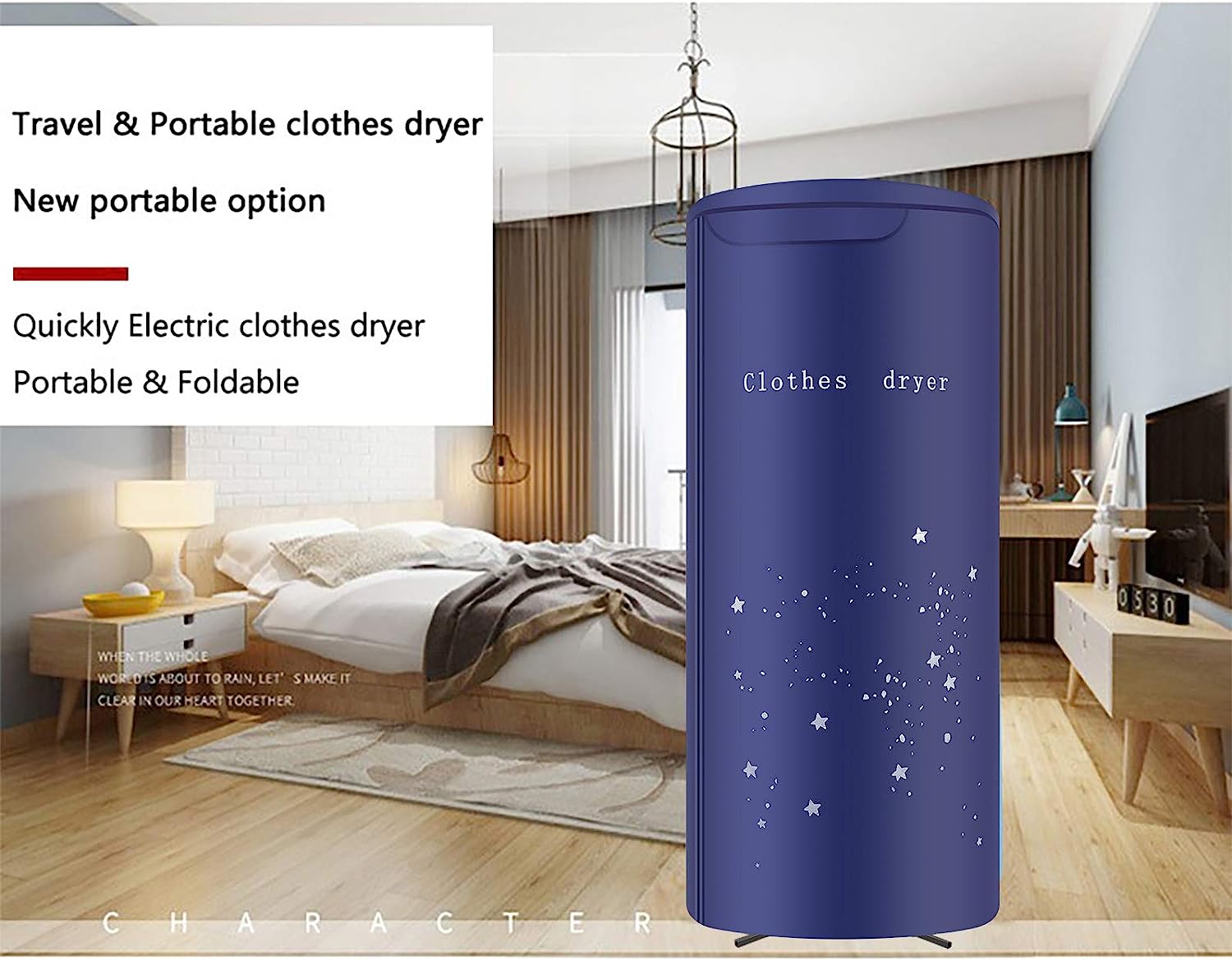 Clothes Dryer Travel Dryer Machine Electric Portable Clothes Dryer for  Apartment