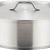 Winware - Stainless Steel 25 Quart Brasier with Cover