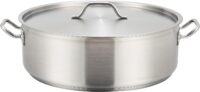 Winware - Stainless Steel 25 Quart Brasier with Cover