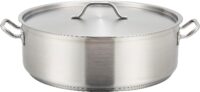 Winware Stainless Steel 30 Quart Brasier with Cover