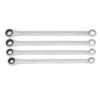 GEARWRENCH 85996 72-Tooth 12-Point SAE XL GearBox Double Box Ratcheting Wrench Set (4-Piece)
