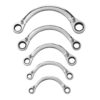 GEARWRENCH 9850 72-Tooth 12-Point Metric Reversible Half Moon Double Box Ratcheting Wrench Set (5-Piece)
