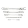 GEARWRENCH 89100 SAE Flex Flare Nut Ratcheting Wrench Set (5-Piece)