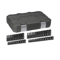 GEARWRENCH 84902 1/4 in. Drive 6-Point SAE/Metric Standard & Deep Impact Socket Set (48-Piece)