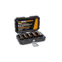GEARWRENCH 86070 Bolt Biter 1/2 in. Drive SAE/Metric Deep Extraction Socket Set (5-Piece)