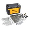 GEARWRENCH 80942 1/4 in., 3/8 in. and 1/2 in. Drive Standard and Deep SAE/Metric Mechanics Tool Set in 3-Drawer Storage Box (239-Piece)