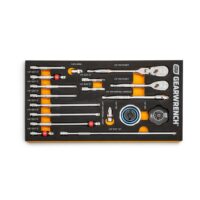 GEARWRENCH 86520 1/4 in. 90T Ratchet and Drive Tool Set with EVA Foam Tray (18-Piece)